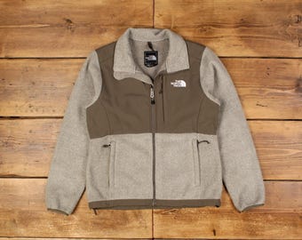 Vintage North Face Outdoor Jacke S Denali Fleece Grau Damen