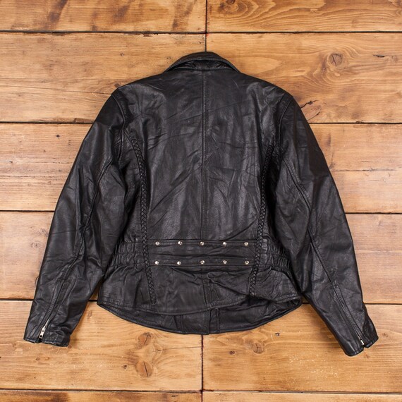 Vintage X Element Leather Jacket L Biker Motorcyc… - image 3