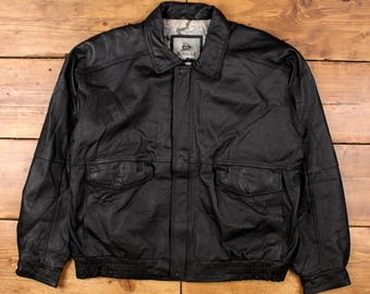 Burks Bay Hi-tech Racing Men's Genuine Leather Jacket W/ Pockets