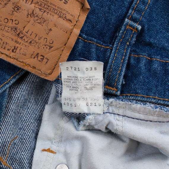 Vintage Levis 517 Jeans 34 X 27 USA Made 90s Dark Wash Bootcut 