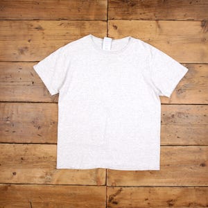Vintage Hanes Single Stitch T Shirt Blank 2XL 90s USA Made Grey Tee