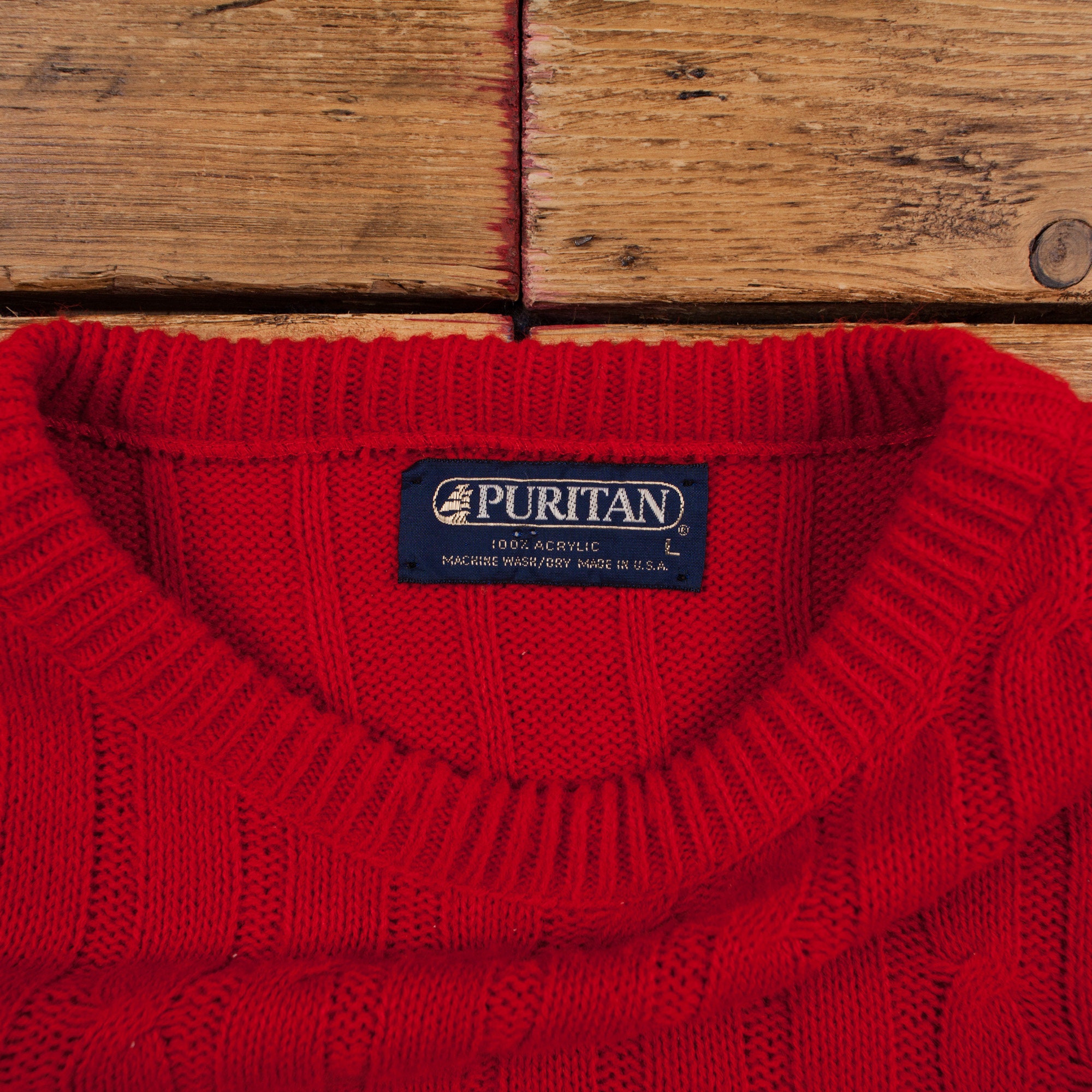 Vintage Puritan Jumper Sweater L 90s USA Made Womens