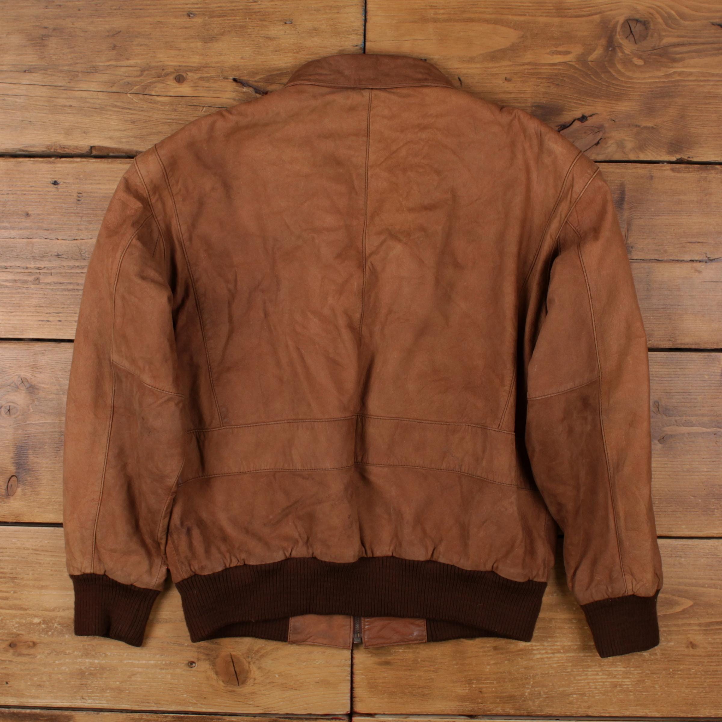 【90s vintage】A-2 leather flight jkt 短丈　M Minty Vintage 80s 90s Oakton Leather Military A-2 Flight Bomber