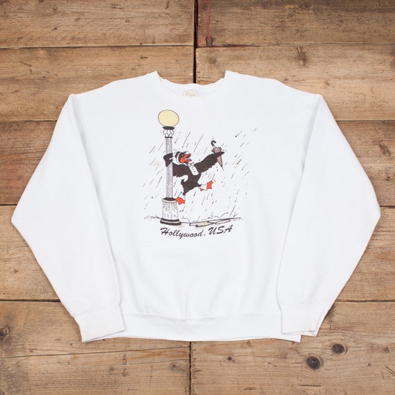 Vintage Fruit of the Loom Hollywood Sweatshirt L 80s USA Made - Etsy