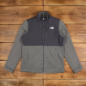 Vintage North Face Outdoor Jacket M Denali Fleece Grey Womens