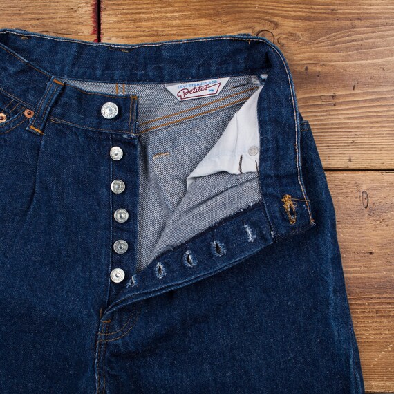 Vintage Levis Petites Jeans 24 x 30 Dark Wash Tapered… Gem