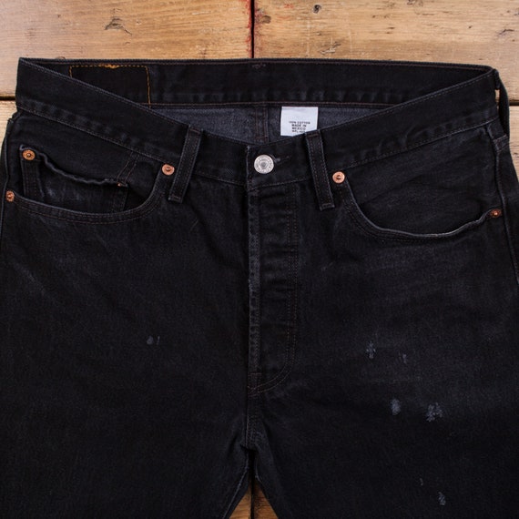 Vintage Levis 501 Jeans 32 x 30 Dark Wash Straigh… - image 3