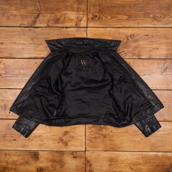 Vintage Winlit Leather Jacket XL New York Black W… - image 10