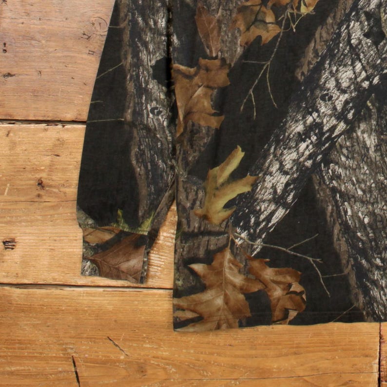 Mossy Oak Real Tree T-shirt XL heren groen camouflage hoge hals jachtcamouflage afbeelding 6