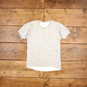 Vintage Blank T Shirt Medium 80s Jockey Thermal Grey Tee