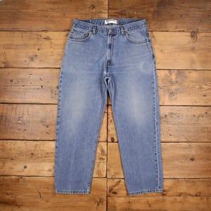 Vintage Levis 550 Jeans 35 x 29 Stonewash Straight Blue Red Tab Denim