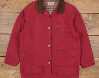 Vintage Redhead Workwear Jacket L 90s Barn Coat Chore Red Womens