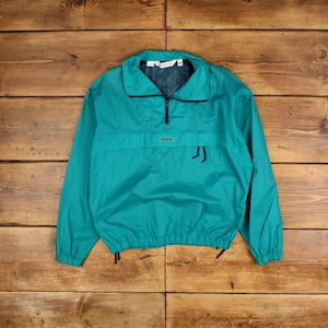 Vintage Columbia Windbreaker Jacket M Green