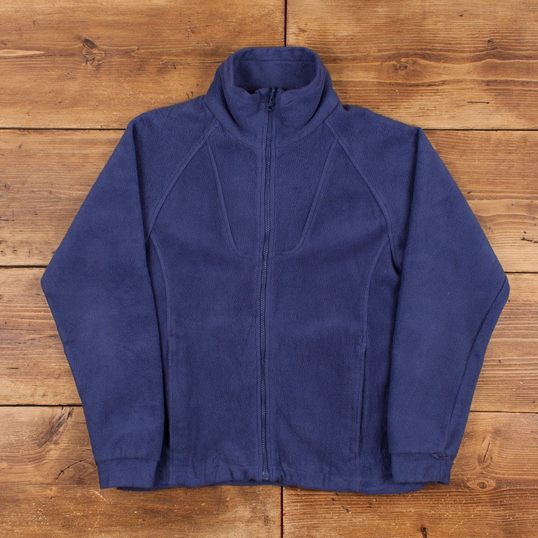 00'S Columbia fleece jacket, men's size M polyester Beige type Vintage Second Hand