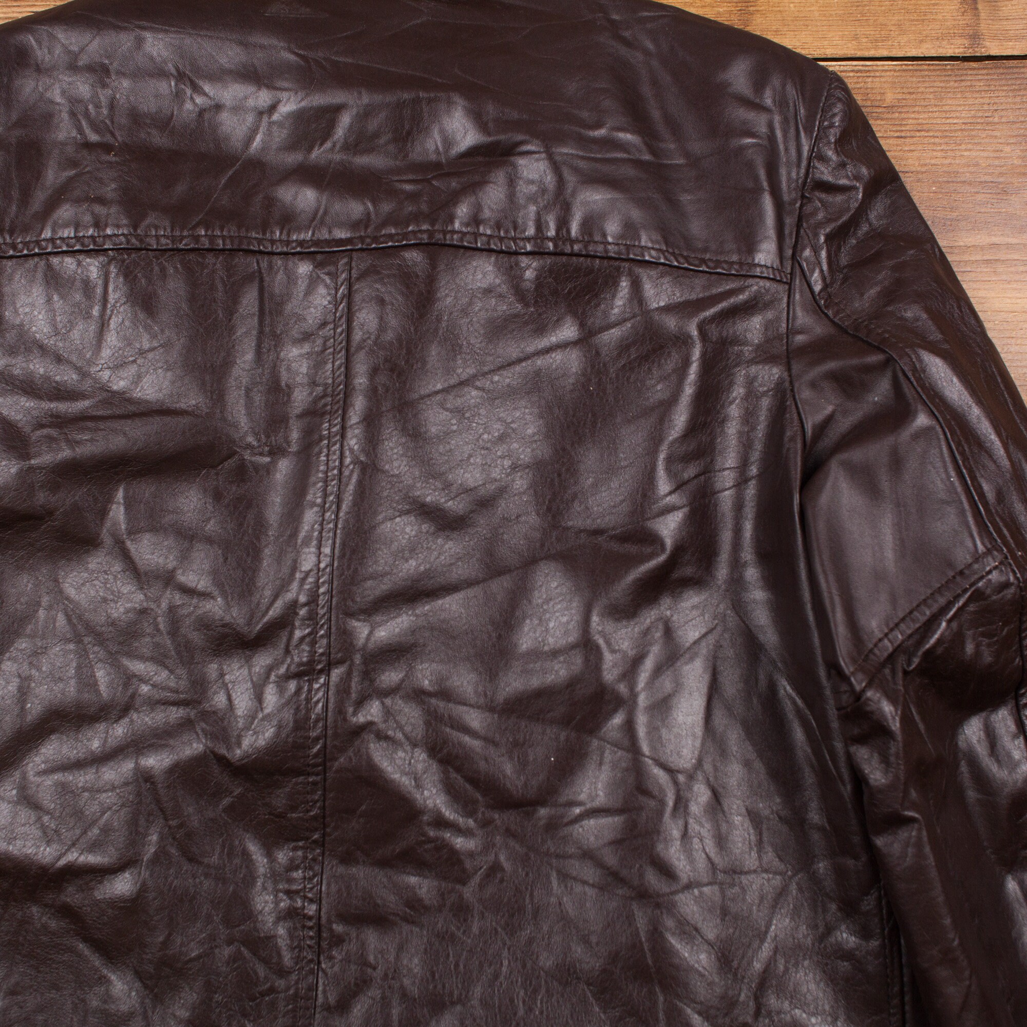 Vintage Cooper Leather Jacket L 70s USA Made Brown Button - Etsy