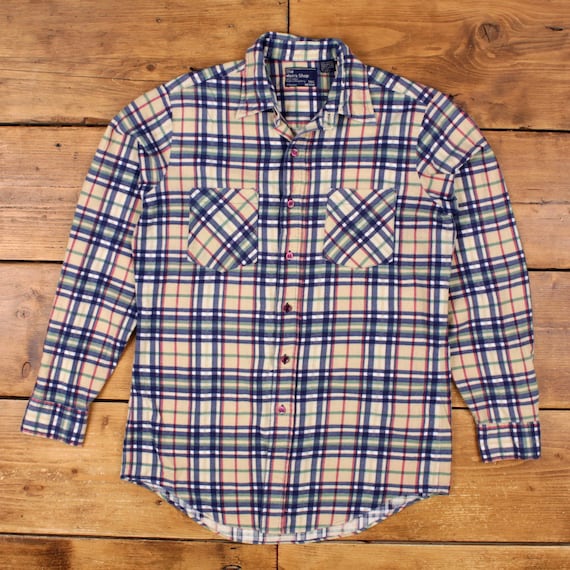 jcp dress shirts Vintage 80's JCPenney Plaid Quilted Flannel Shirt – CobbleStore Vintage main image 1