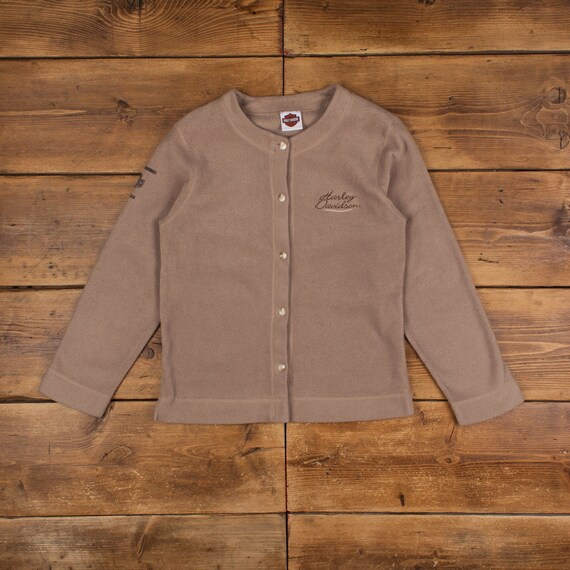 Vintage Harley Davidson Fleece Jacket M Gorpcore 90s USA Made  