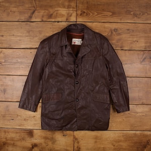 Vintage Mens Sears Leather Jacket - Etsy