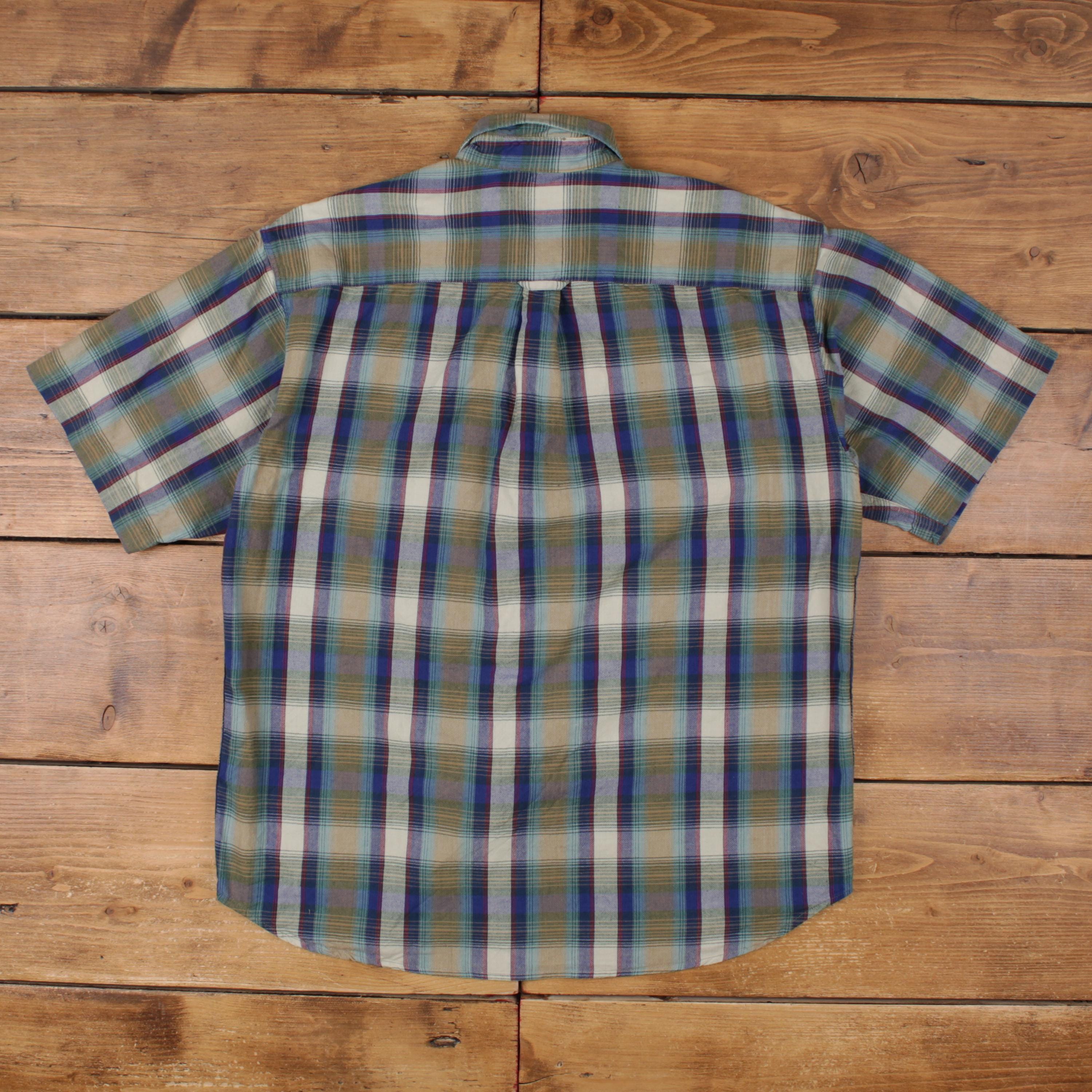 Chemise Rayée Manches Courtes Dockers Rétro - Taille S, Multicolore, Bon état