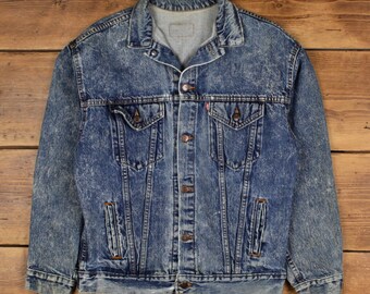 Vintage Levi's Trucker Jacket M Red Tab Type III Blue