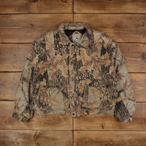 Vintage Northwest Territory Outdoor Jacket L Realtree Camouflage Brown