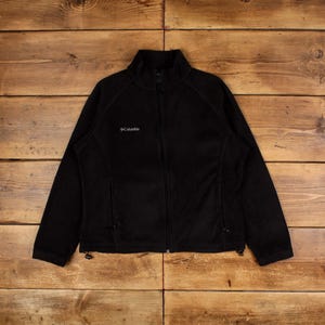 Vintage Columbia Outdoor Jacket XL Fleece Black Womens