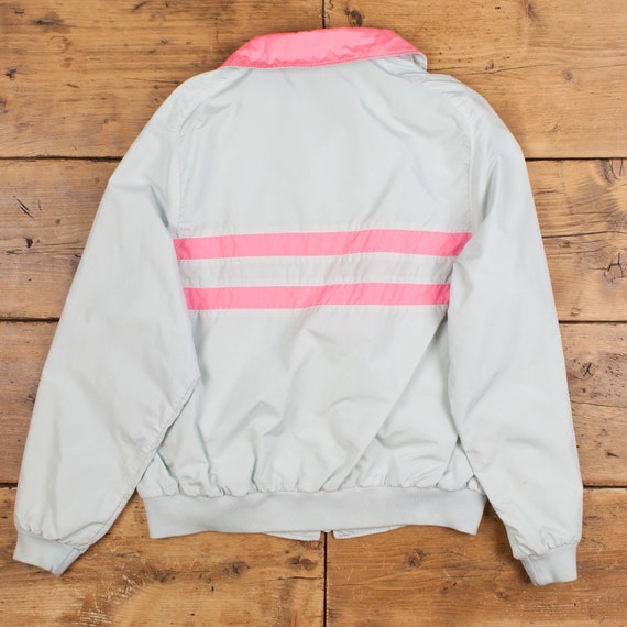 Vintage CB Sports Windbreaker Jacket M 80s Grey Womens Zip Vintage CB Sports Windbreaker Jacket M 80s Grey Womens Zip