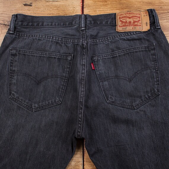 Vintage Levis 501 Jeans 36 x 30 Dark Wash Straigh… - image 7