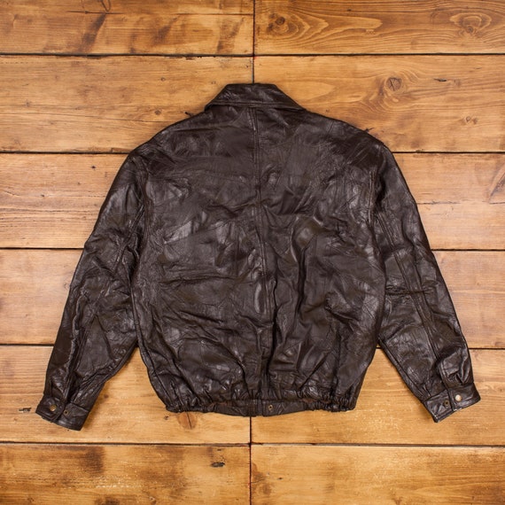 Vintage Haband Leather Jacket L 90s Bomber Patchwork Brown Zip Snap - Etsy Vintage Haband Leather Jacket L 90s Bomber Patchwork Brown Zip Snap - Etsy