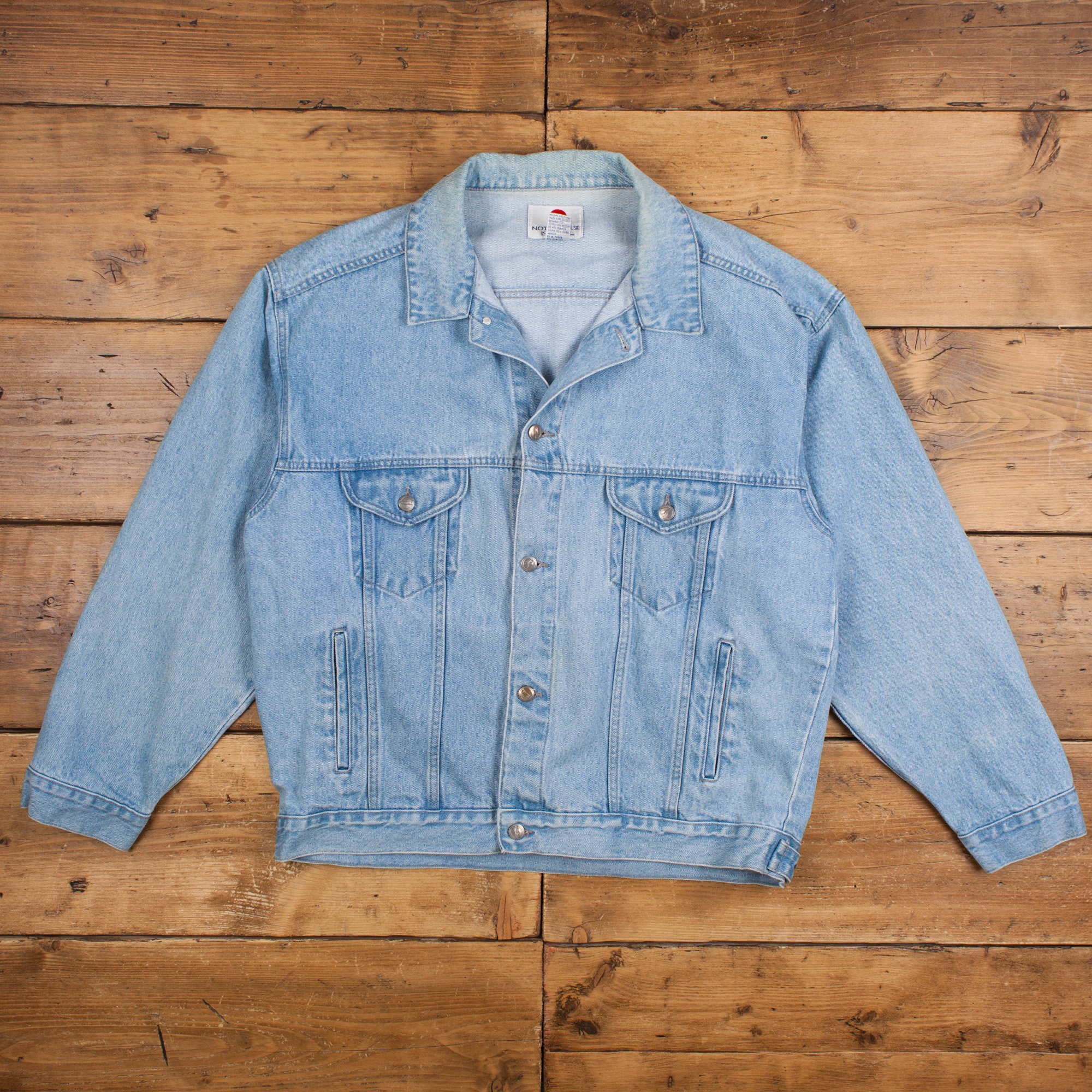 Vintage Pepsi Denim Jacket XL Light Wash Trucker Jean Blue - Etsy