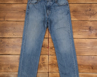 Vintage Levis 569 Jeans 36 x 34 Stonewash Straight Blue Red Tab Denim