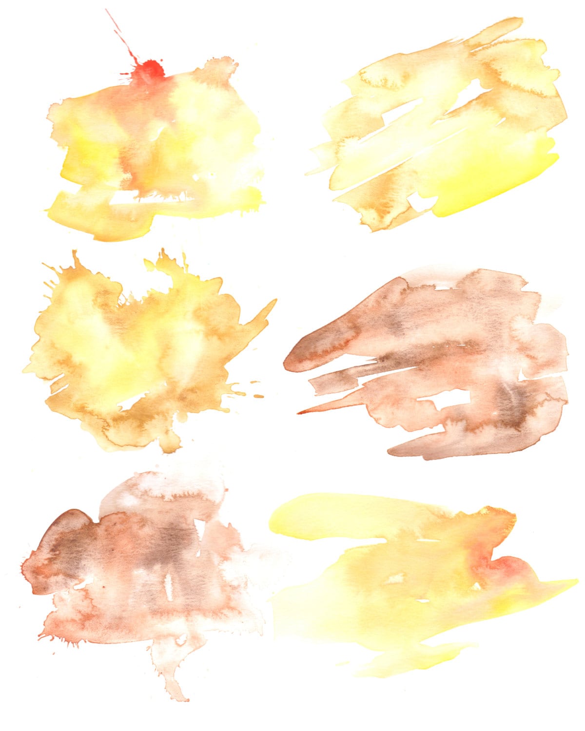 Watercolor Backgrounds 22 Blob Watercolor Texture | Etsy