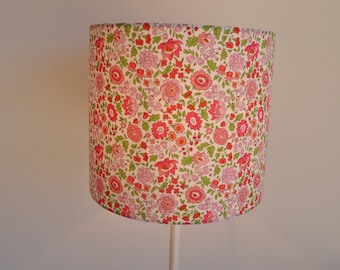 Blind / Cylindrical suspension - drum - modern - lamp - fabric liberty of London Danjo pink