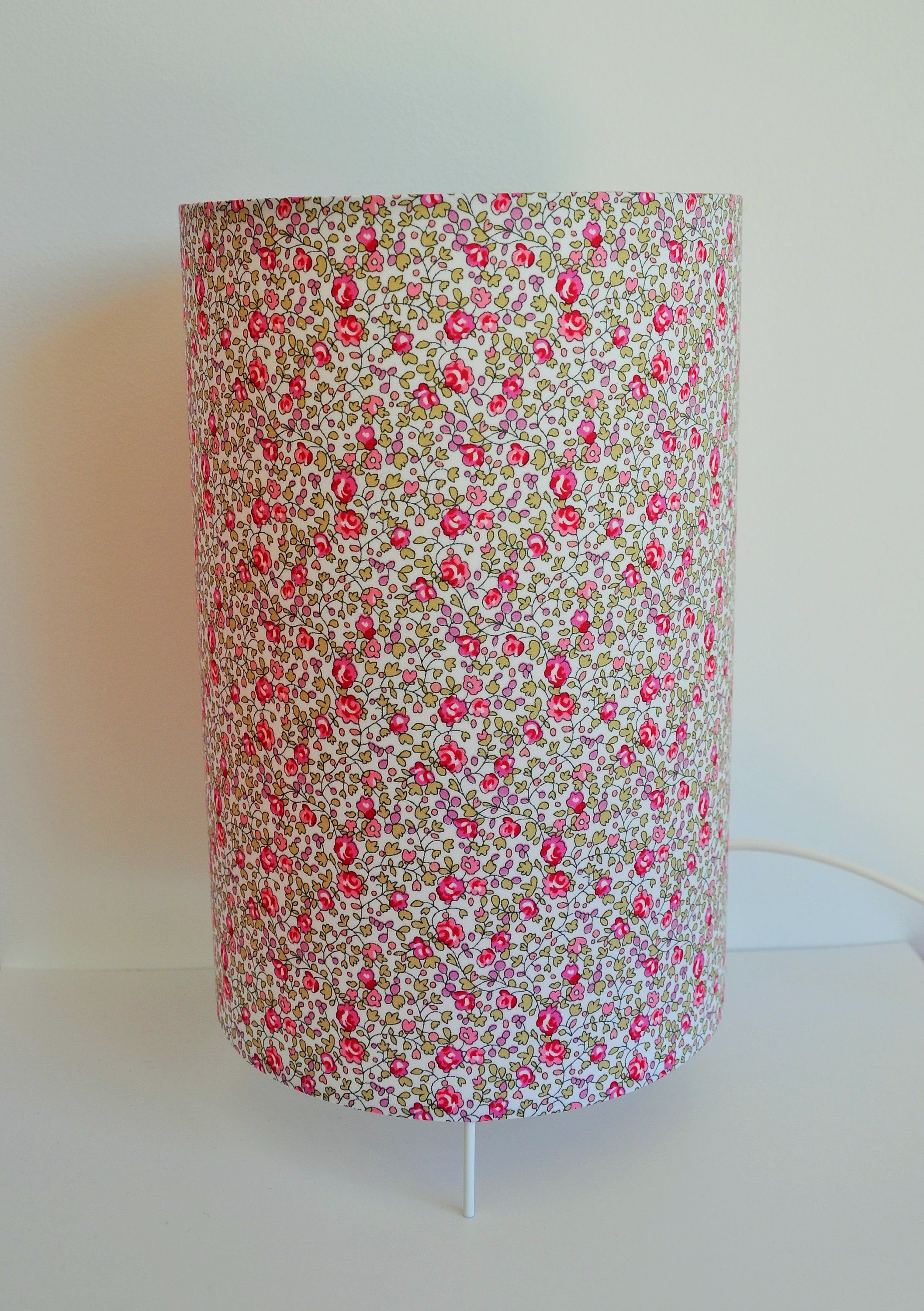 Lampe - Liberty Eloise Rose Style Scandinave Lampe à Poser Moderne Luminaire Design Tube Fleurs Of L