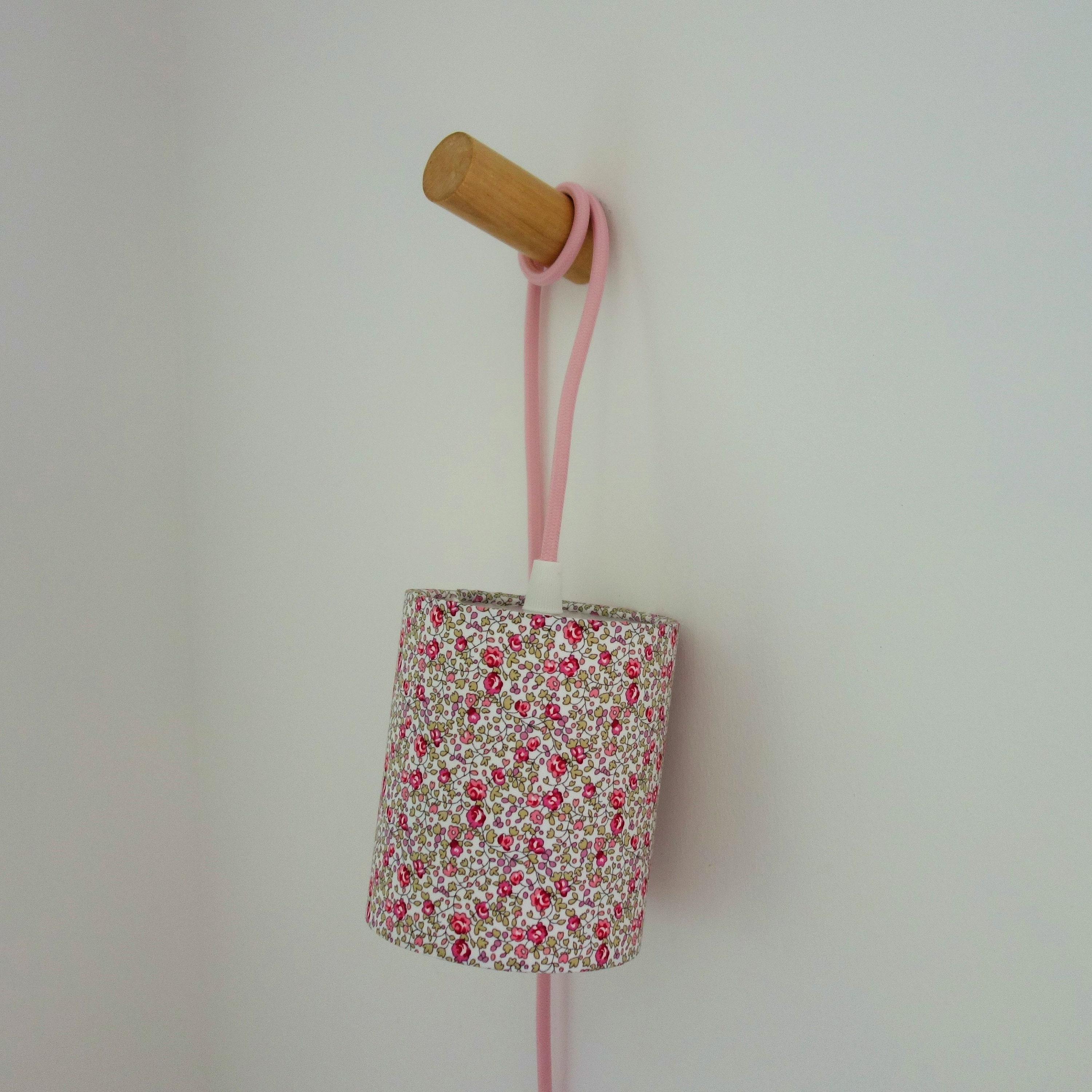 Lampe Baladeuse en Tissu Liberty Eloise Rose Moderne et Originale