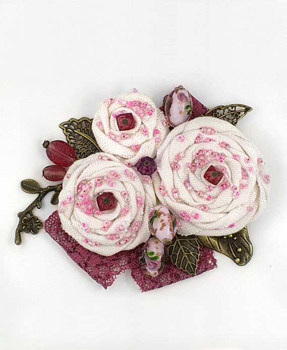 rose pin brooch