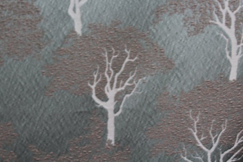 Embroidered Tree Fabric Ashley Wilde Drapery Upholstery Fabric Embroidered Duckegg Fabric
