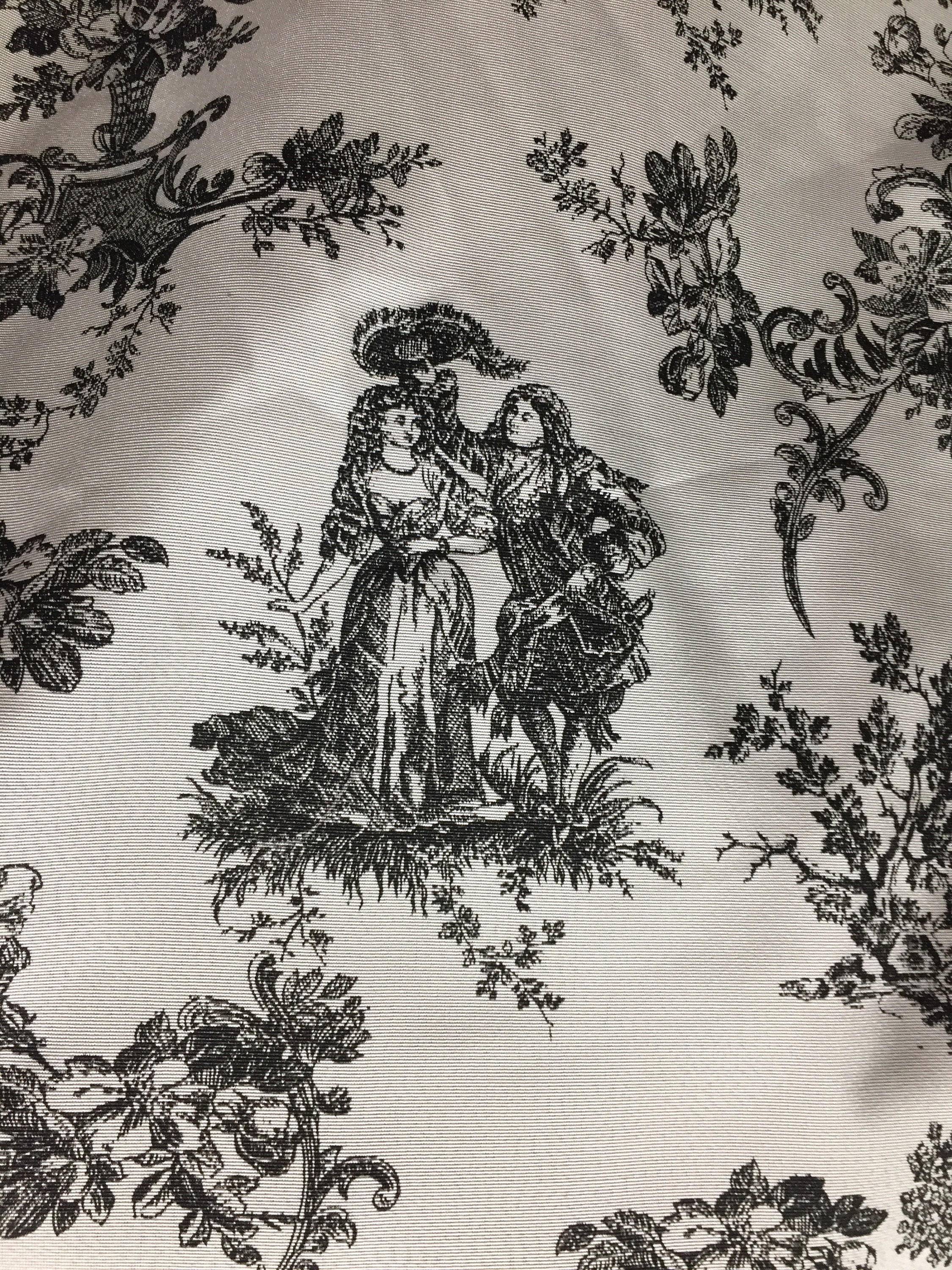Toile De Jouy Fabric Victorian Cotton Fabric Fabric by Etsy