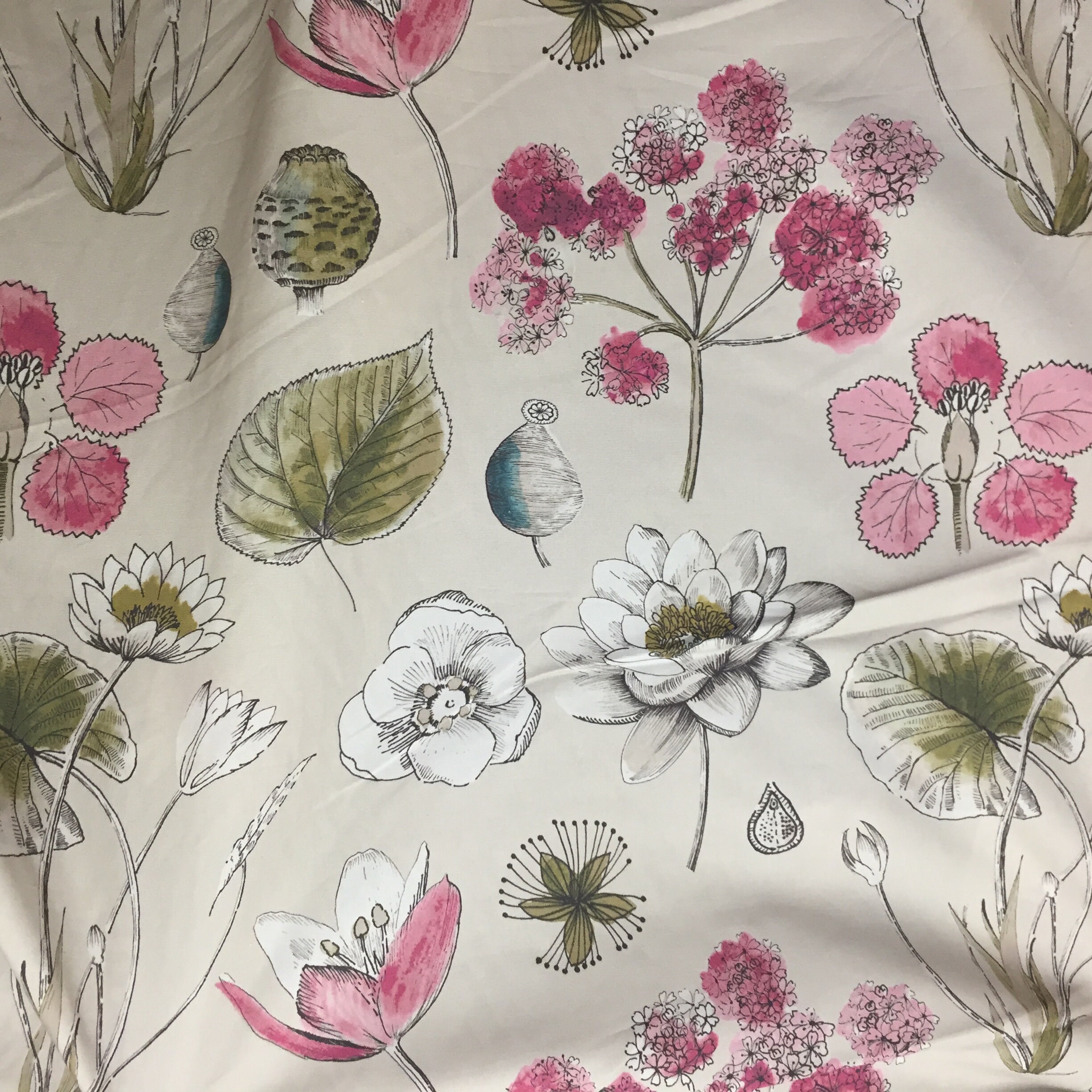 2.40 m. Botanical Fabric from Ashley Wilde Fabric with Berry Etsy