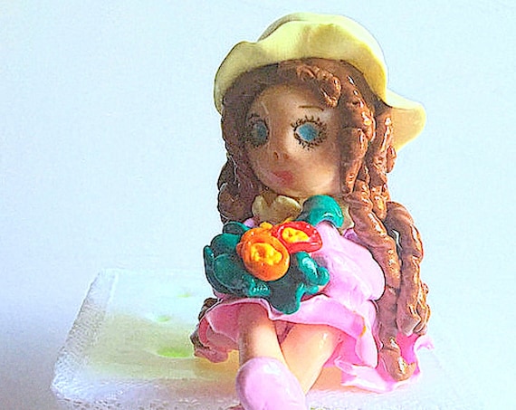 Watch box figure fimo: child bedroom decoration