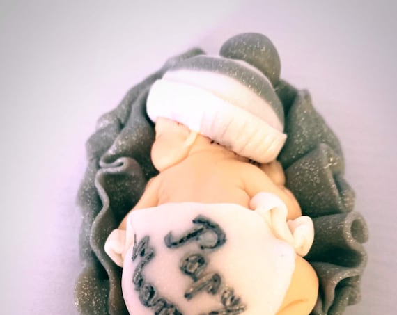 Custom nude baby grandma grandma in fimo: grandpa announcement