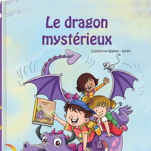 personalized book mysterious dragon original baby child gift image 1