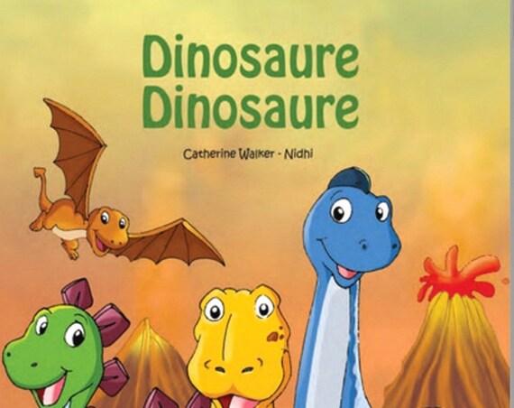 livre enfant personnalisé -Dinosaure- illustration originale