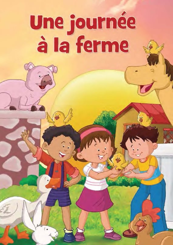 Personalized children's book - farm day - original illustration