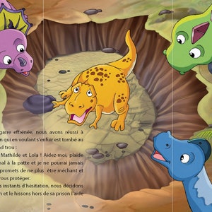 livre enfant personnalisé Dinosaure illustration originale image 9