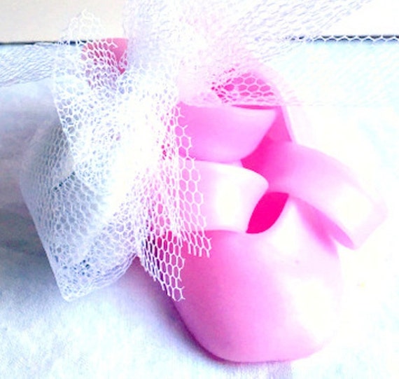pink ballerina shoes in fimo birthday birth gift