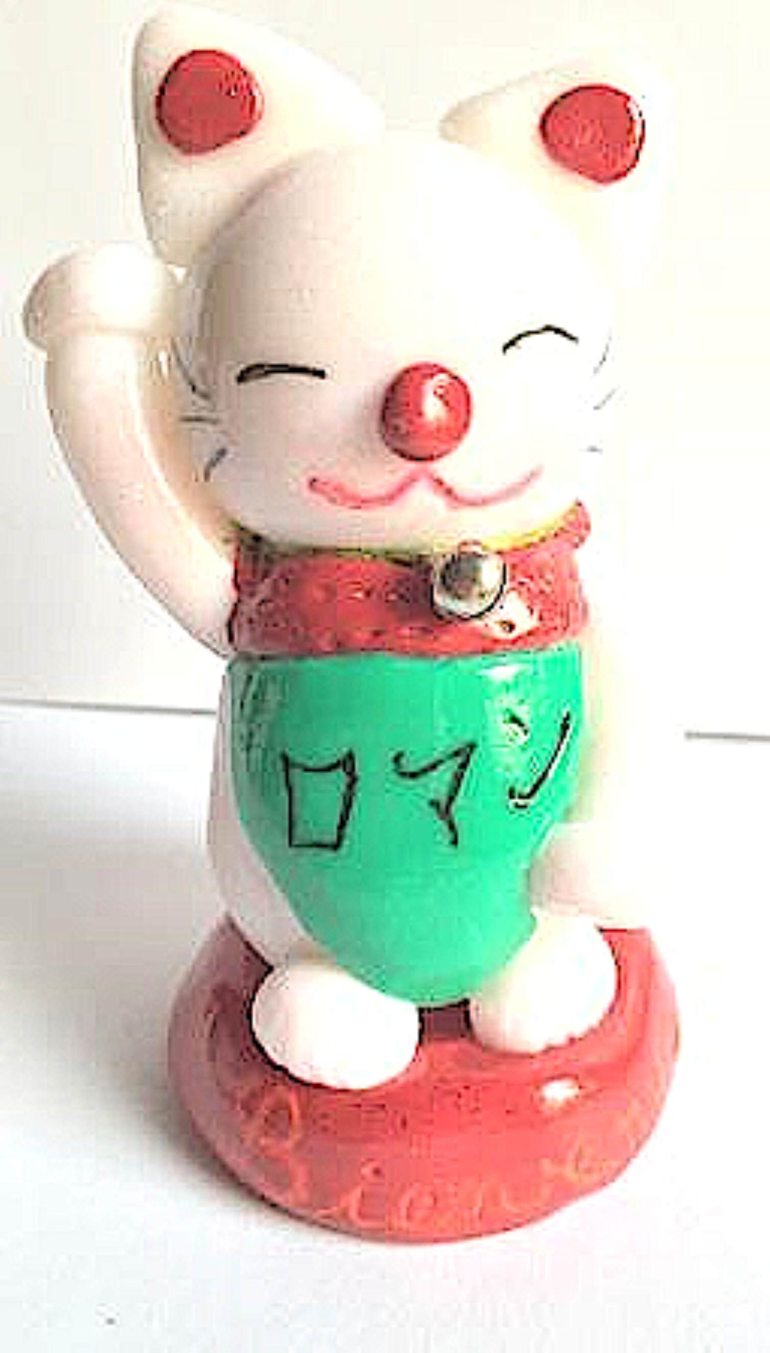 figurine maneki neko kawaii white cat personalized Etsy