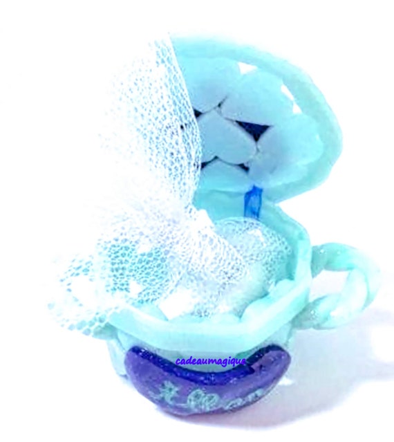 mini basket hearts custom in fimo: custom table deco