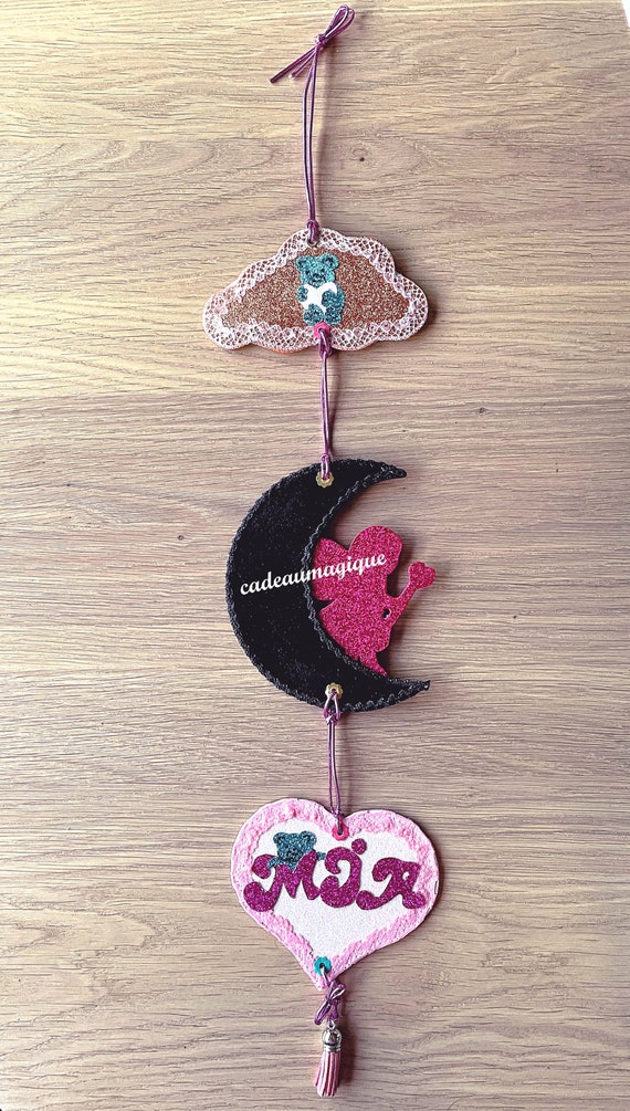 Mobile wall jewel cardboard: children's bedroom wall decoration to customize