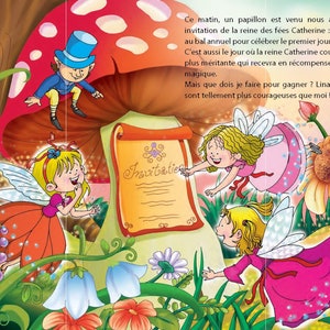 personalized children's book Queen of the Fairies original illustration image 5